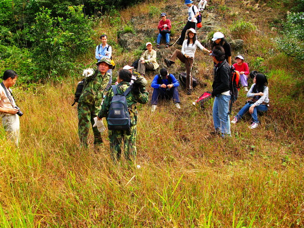 ��β��ɽ����ڣ���һƬ�ݵأ�����������ߵ�ɽͷ����ȥ���Ϳ��Լ�����¥����